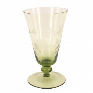 CONJUNTO DE 6 COPOS EM VIDRO VERDE