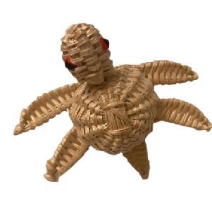 PORTA GUARDANAPO ARGOLA PALHA TARTARUGA