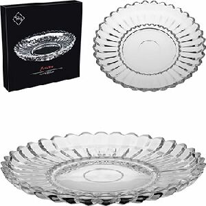 CENTRO MESA CRISTAL ECO TRANSPARENTE GENOVA 4X30CM