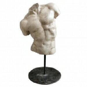 PECA DECORATIVA DE RESINA COM BASE DE METAL