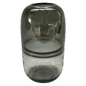 VASO DE VIDRO TRANSPARENTE FUME