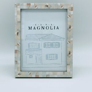 PORTA RETRATO MDF IMITACAO MADRIPEROLA 15X20