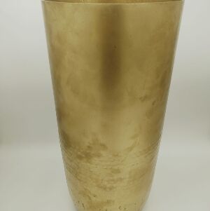 VASO DECORATIVO EM METAL DOURADO