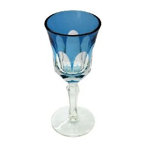 CJ 4 TA&Ccedil;AS PARA AGUA EM VIDRO CRISTALINO 21,5X9X9CM