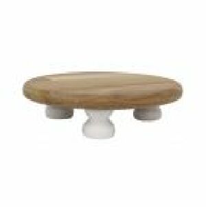 BOLEIRA COM PES P BRANCO 26X7CM