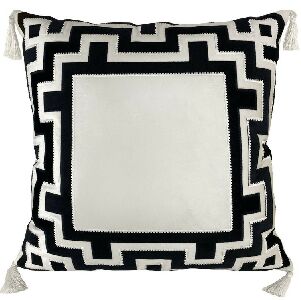 ALMOFADA SARJA OFF MARINHO BORDADO PRESPONTO