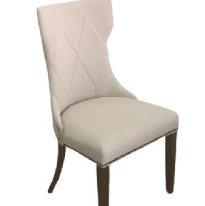 CADEIRA YORK FIXA COM BORDADO E TACHAS FUME - AMADEIRADA