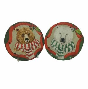 CONJ 4 CAPINHAS DE SOUSPLAT CHRISTMAS BEARS