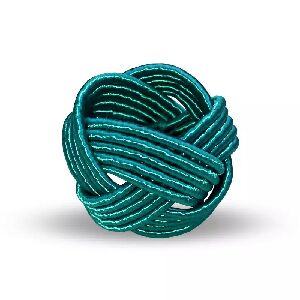 CJ 4 ANEIS DE GUARDANAPO N&Oacute; TURCO VERDE ESCURO 4X4CM