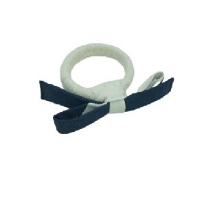 CJ 6 ANEIS DE GUARDANAPO LA&Ccedil;O AZUL E BRANCO 5X4CM