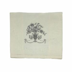 TOALHA DE LAVABO VASO CINZA 45X60CM