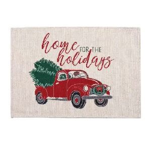 JOGO AMERICANO CAMINHONETE BEG/VRM/VDB CJ COM 04 P&Ccedil;S 50X35CM