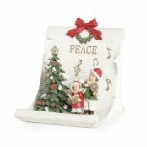 CENARIO CANTATA EM RESINA C/LED CLR 14X13CM