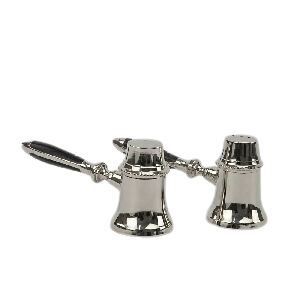 SALEIRO E PIMENTEIRO BISTRO BLACK 13X9CM