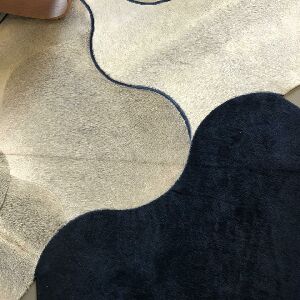 TAPETE DE COURO GEOMETRICO 2,50X3,50