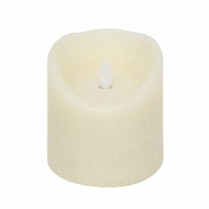 VELA REDONDA C/LED MARFIM