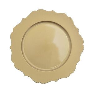 CJ 4 SOUSPLAT BORDA TRABALHADA OURO 33X2CM