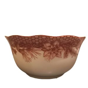 TIGELA DE CEREAIS POINSETTIA TOILE - 14.5 X 7.3 CM CJ6