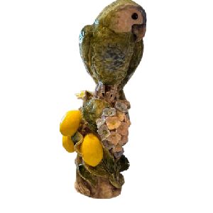 ARARA CABECA VIRADA TRONCO/LIMOES/HORTENSIAS 33X17X20CM