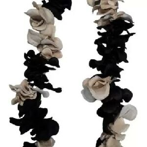 COLAR BOCA DE SAPO PRETO C/ ALVEJADO