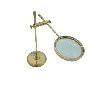 LUPA DE METAL C/ BASE DOURADO