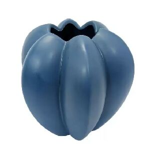 536140 - VASO DECOR. EM CERAMICA AZUL P