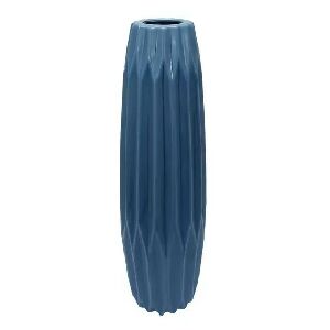  VASO DECOR. EM CERAMICA AZUL G