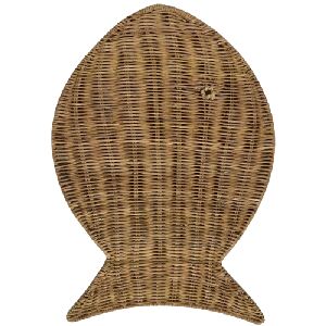 CJ 6 JOGOS AMERICANO PEIXE MARRON 43X33CM