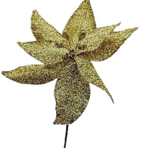 POINSETIA DOURADA 50CM