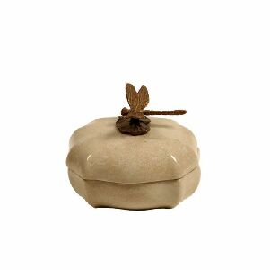 CAIXA DECORATIVA DE PORCELANA LIB&Eacute;LULA 11X13CM