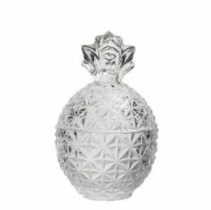 BOMBONIERE P EM VIDRO TRANSPARENTE