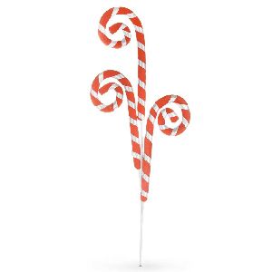 PICK GALHO 3 CANDY CANES VRM/BCO () C/1 UN