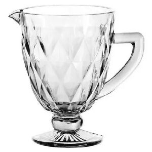 JARRA DE VIDRO LOSANGOS INCOLOR