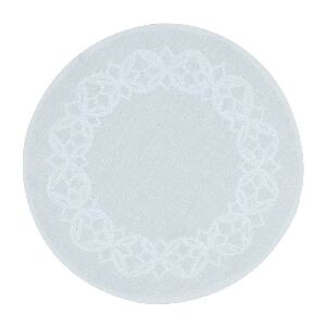 CJ 6 JOGOS AMERICANO AUGURI CASA FIORI BRANCO 40CM REDONDO