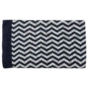 MANTA - CHEVRON - MARINHO / BRANCO 130X175CM