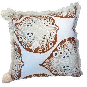 ALMOFADA 60X60 LOTUS/GRIL&Oacute; C/ FRANJA