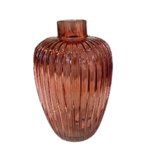 ROYALTY VASO VIDRO VERMELHO 29X12X12CM