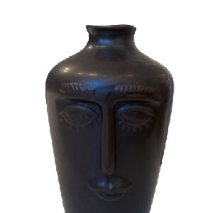 VASO DE CERAMICA PRETO