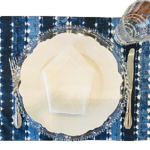 JOGO AMERICANO LISTA SHIBORI DENIN 52X35CM