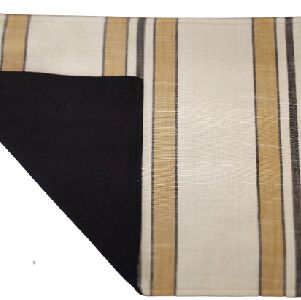 JOGO AMERICANO LISTA SAVANA/PRETO 52X35CM