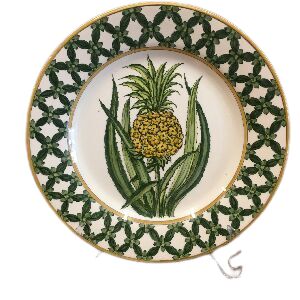 Prato de sobremesa abacaxi