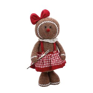 GINGERBREAD C/COLHER CLR 45CM (HAPPY GINGER) C/1 UN