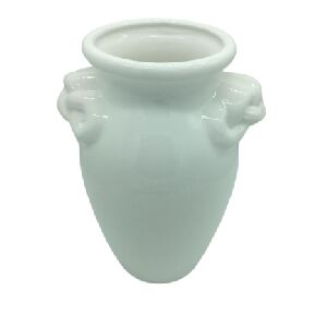 VASO FUNCHAL CORDA BRANCA 27X12CM