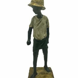 ESCULTURA BONECO BLACK MOOR 44X15X15CM