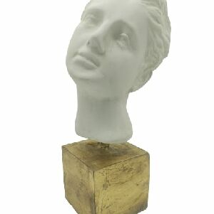 OBJETO DECORATIVO CABE&Ccedil;A MULHER 34X20X15CM