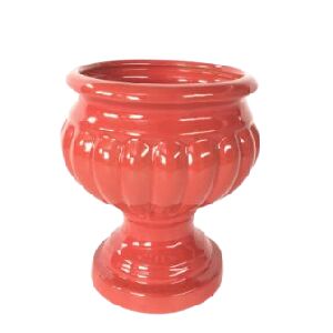 VASO REDONDO CERAMICA COM BASE E GOMO