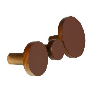 KIT 3 CABIDEIROS RECOURO MARROM 9X10X9CM