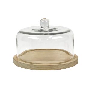 BOLEIRA BASE MADEIRA MEDIA 24,5X16,5CM