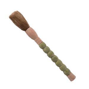 PINCEL DECOR. C/CABO EM DETALHES VERDE E MADEIRA