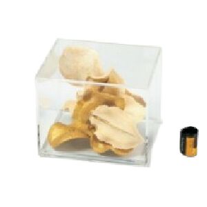 CX CUBO PP CASTANHOLA ALV C/DOURADO